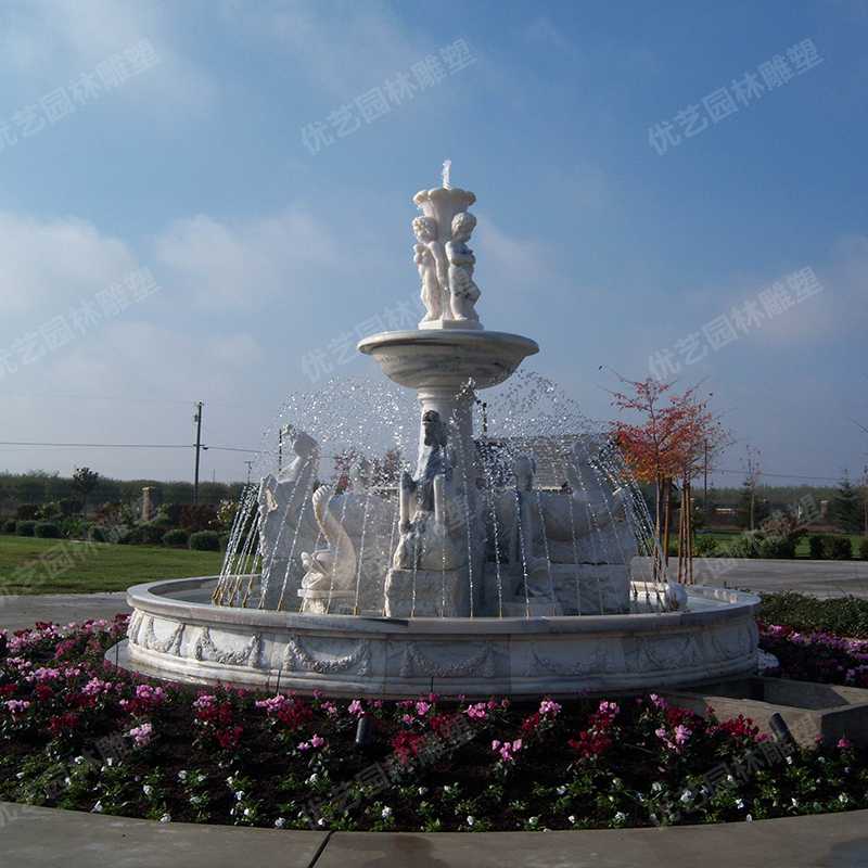 歐式石雕噴泉，石雕景觀噴泉