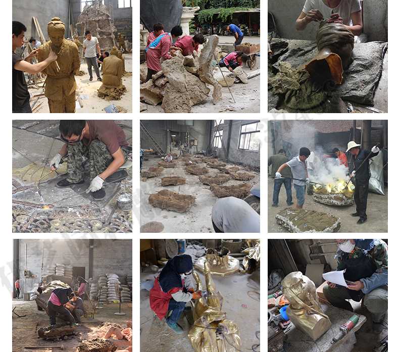 銅雕塑廠家，銅雕塑鑄造流程，銅雕塑定制