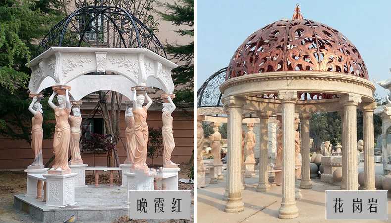 歐式景觀涼亭，大理石涼亭，石雕景觀涼亭