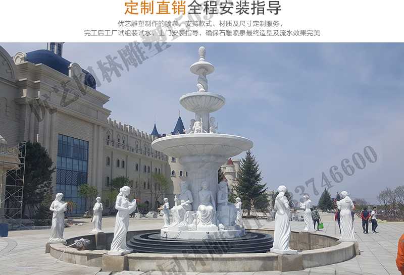 大型噴泉廠家，景觀噴泉安裝，大型石雕噴泉