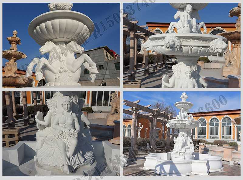 大理石噴泉，歐式人物動(dòng)物噴泉，室外景觀噴泉定制