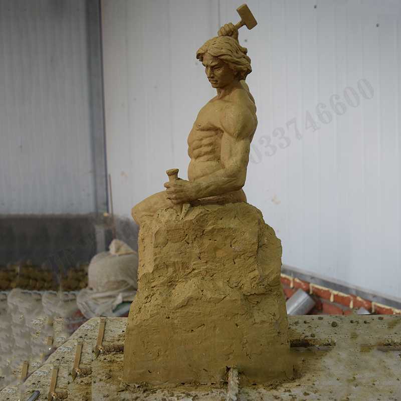 自我雕刻雕塑，自我雕刻擺件，雕刻自我