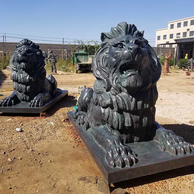匯豐銅獅子，銅匯豐獅子，銅雕塑廠家，銅獅子廠家